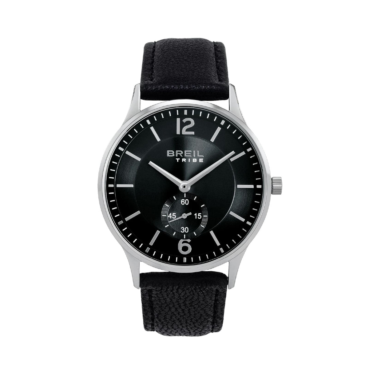 Orologio solo tempo Breil Belmont in acciaio e nero MISURA UNICA