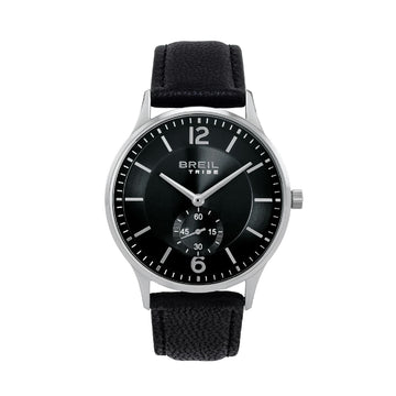 Orologio solo tempo Breil Belmont in acciaio e nero MISURA UNICA
