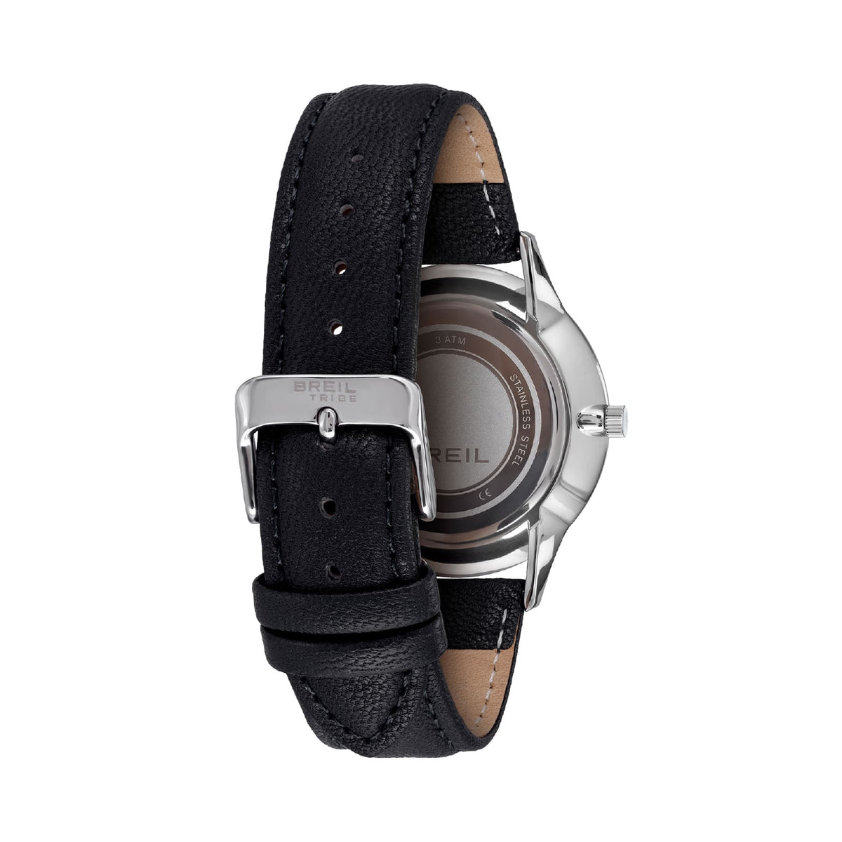 Orologio solo tempo Breil Belmont in acciaio e nero MISURA UNICA