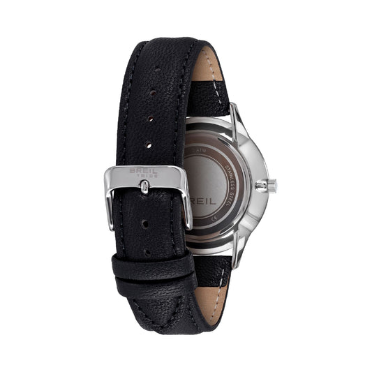 Orologio solo tempo Breil Belmont in acciaio e nero MISURA UNICA