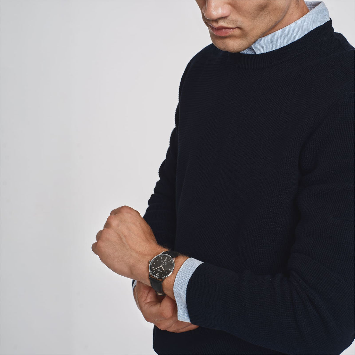 Orologio solo tempo Breil Belmont in acciaio e nero MISURA UNICA