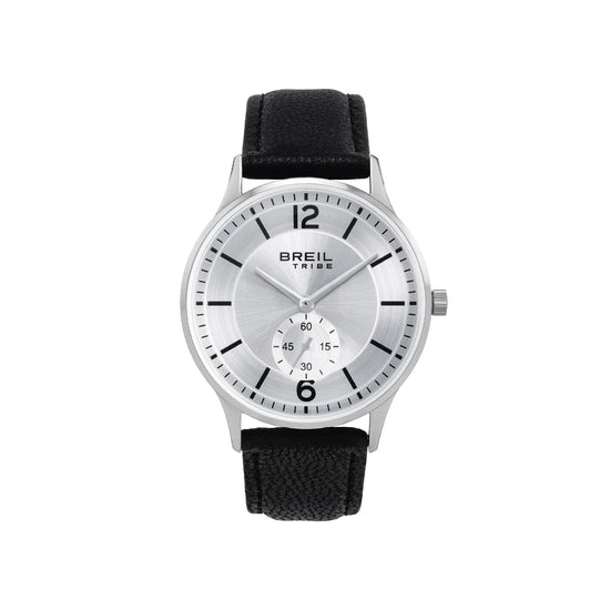 Orologio solo tempo Breil Belmont in acciaio e nero MISURA UNICA