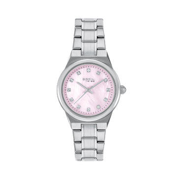 Orologio solo tempo Breil Fiji in acciaio quadrante rosa MISURA UNICA