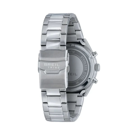 Orologio cronografo Breil Tribe Upton in acciaio e nero MISURA UNICA