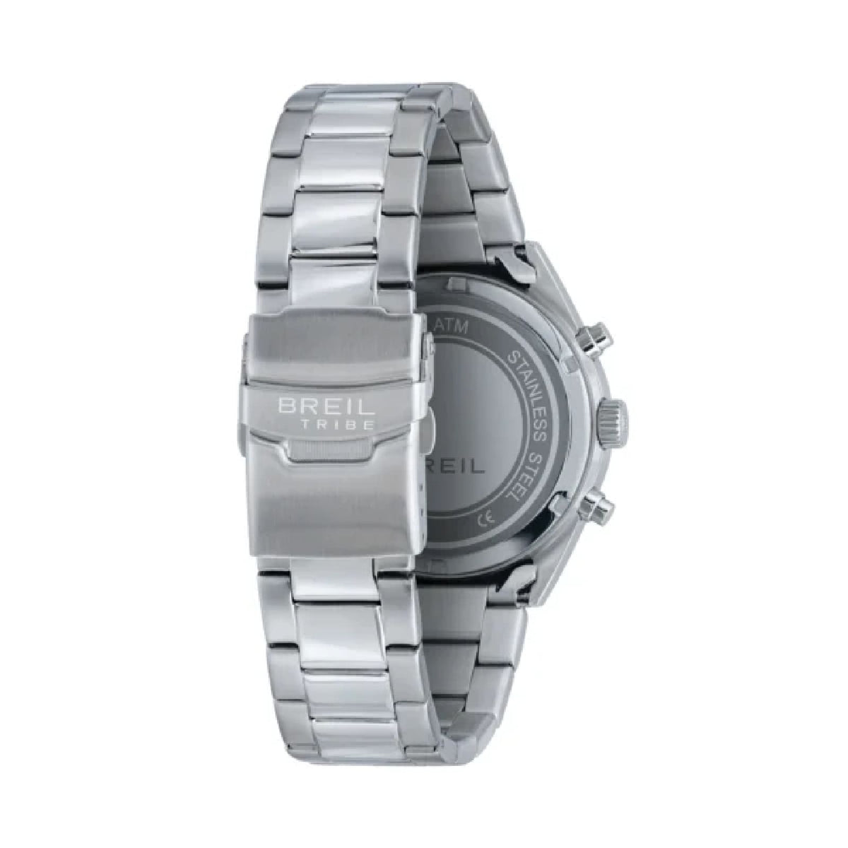 Orologio cronografo Breil Tribe Upton in acciaio e nero MISURA UNICA