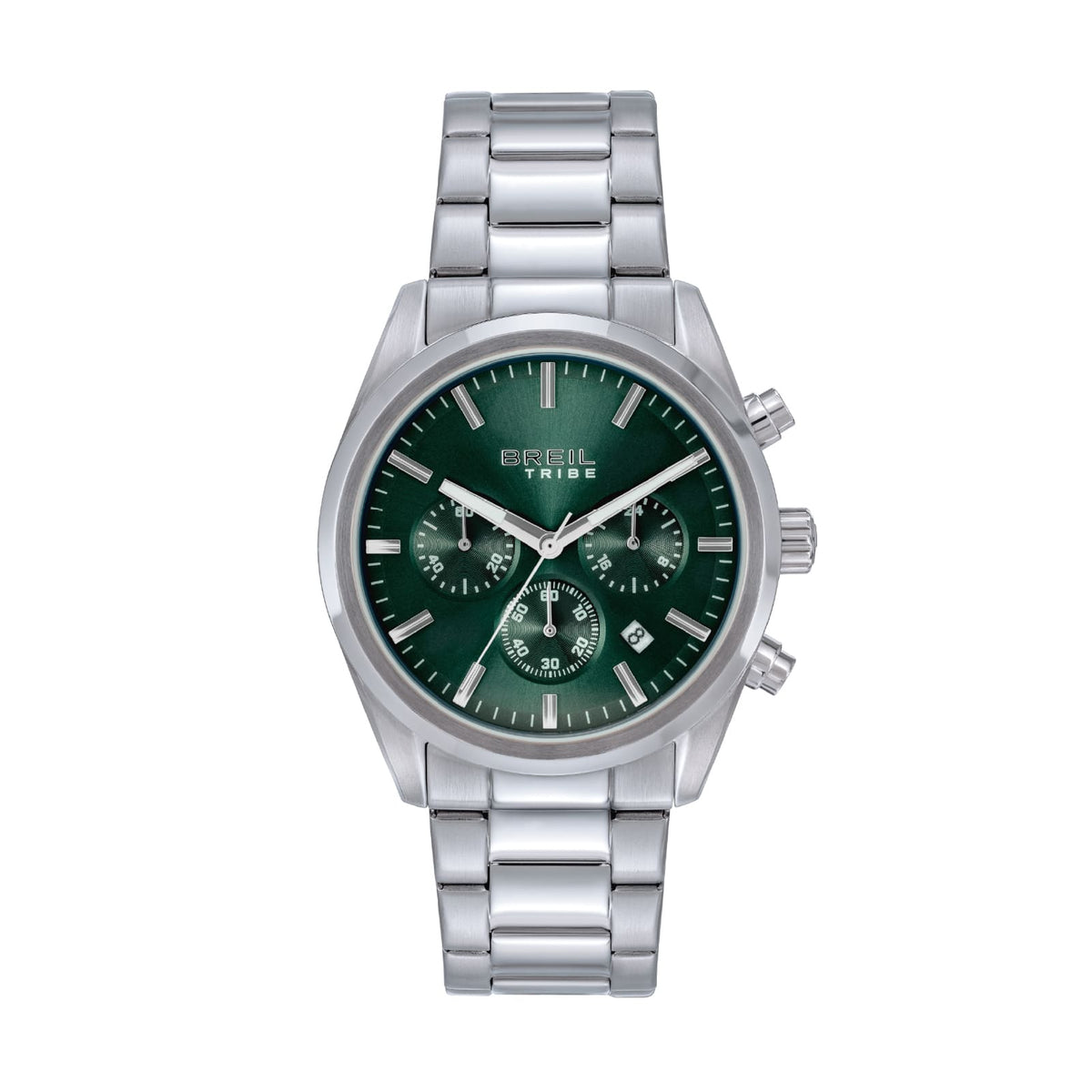 Orologio cronografo Breil Upton in acciaio quadrante verde MISURA UNICA