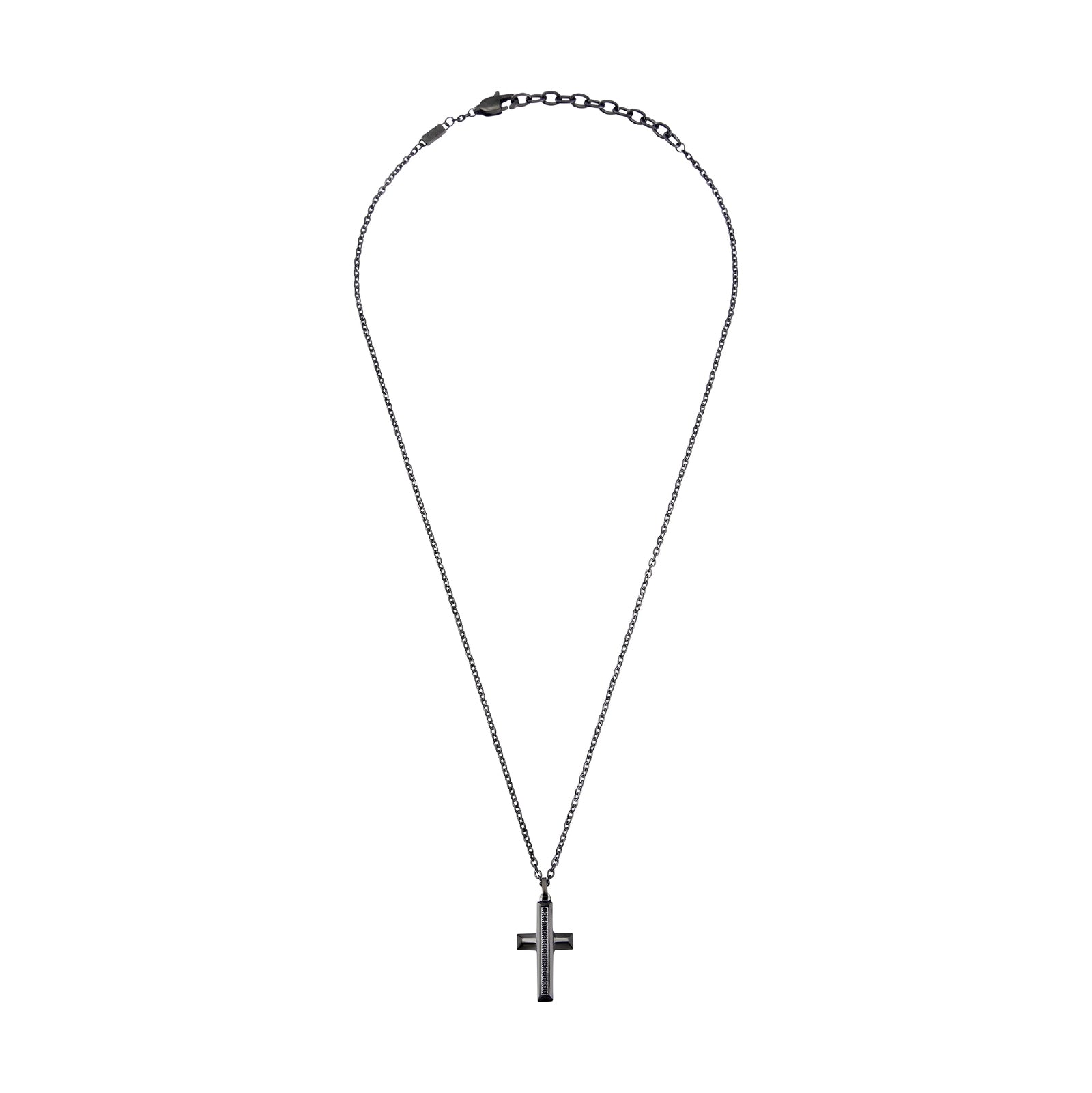 Collana con pendente Breil in acciaio color graffite BT.TJ3638