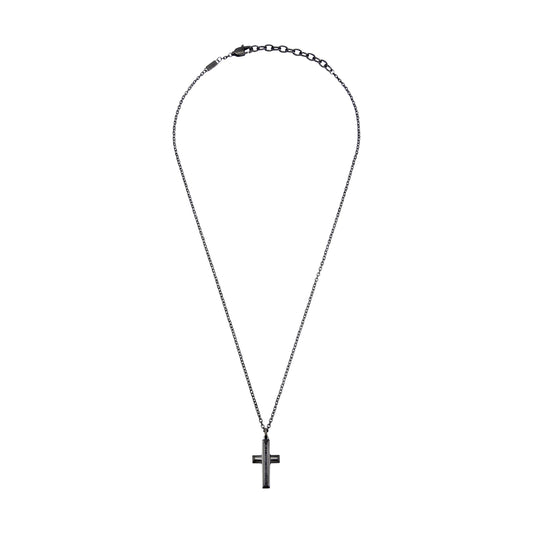 Collana con pendente Breil in acciaio color graffite BT.TJ3638