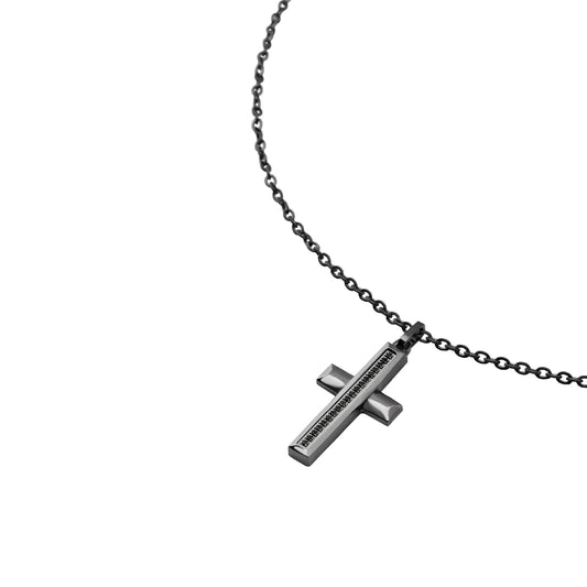 Collana con pendente Breil in acciaio color graffite BT.TJ3638