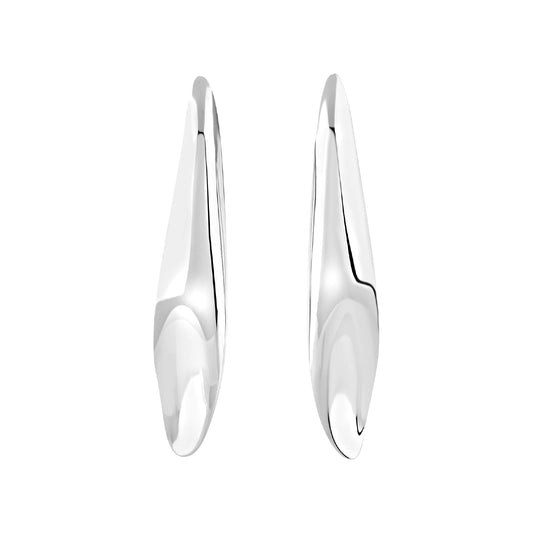 Orecchini Breil in acciaio color argento dalla forma allungata MISURA UNICA