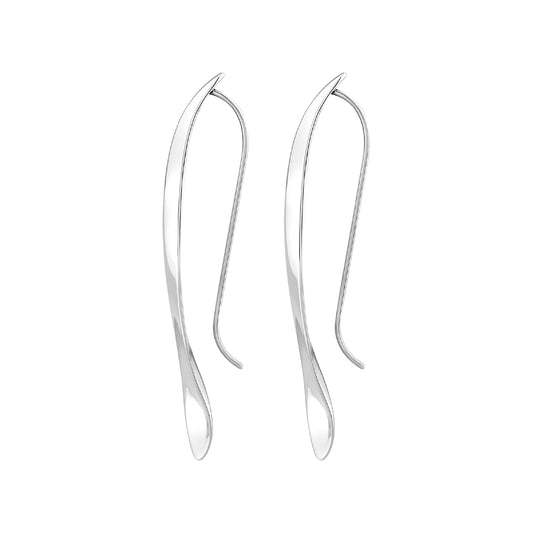 Orecchini Breil in acciaio color argento dalla forma allungata MISURA UNICA