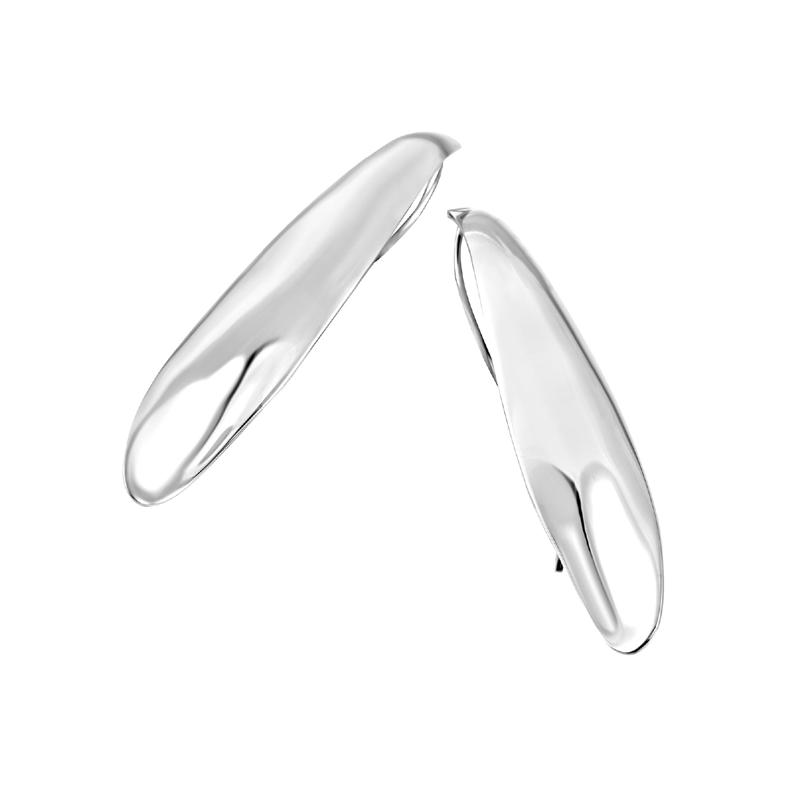 Orecchini Breil in acciaio color argento dalla forma allungata MISURA UNICA
