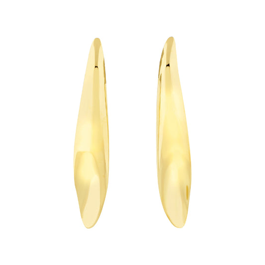 Orecchini Breil in acciaio color oro dalla forma allungata MISURA UNICA