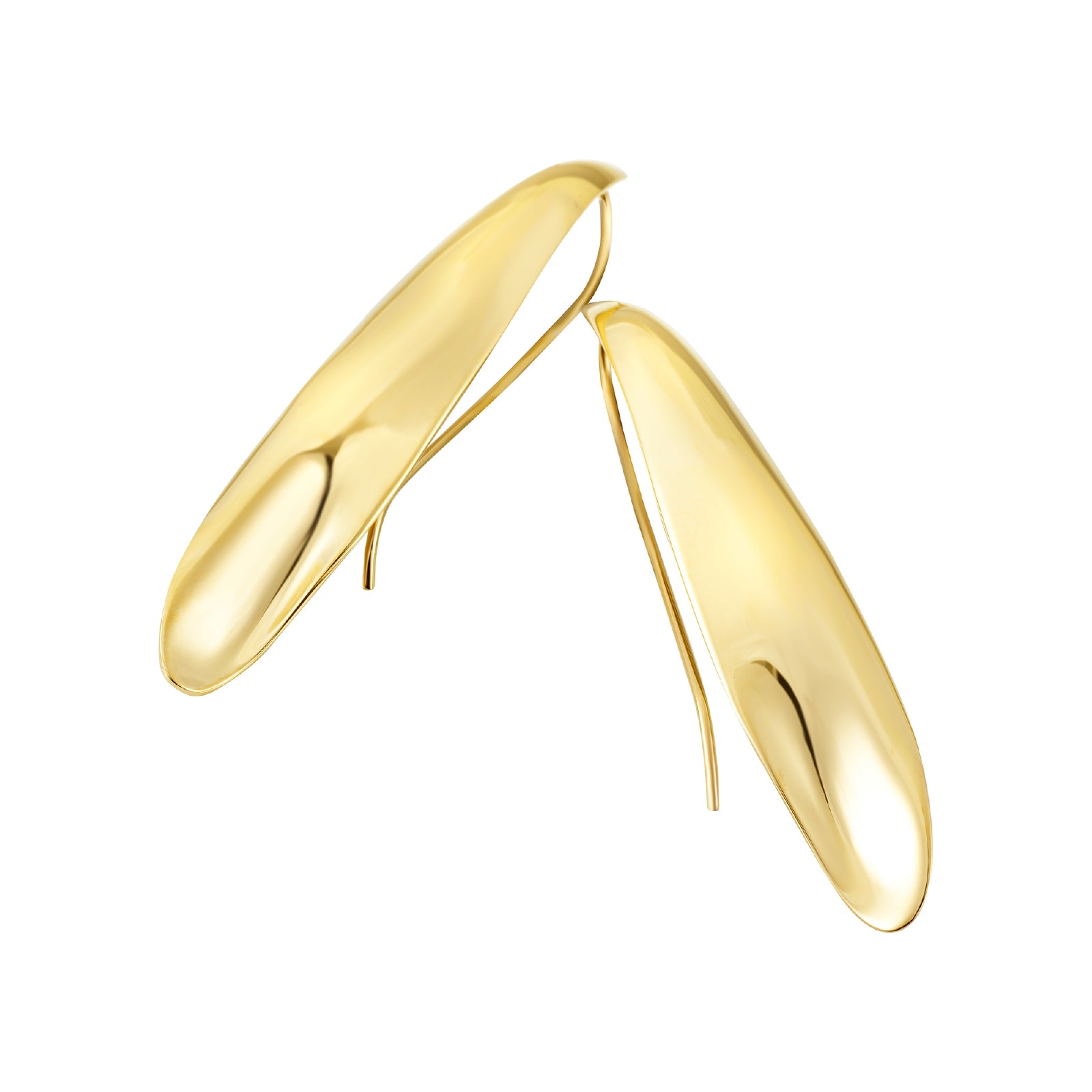 Orecchini Breil in acciaio color oro dalla forma allungata MISURA UNICA