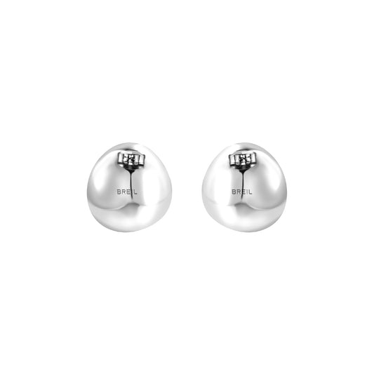 Orecchini a lobo Breil in acciaio con boule sinuosa BT.TJ3709