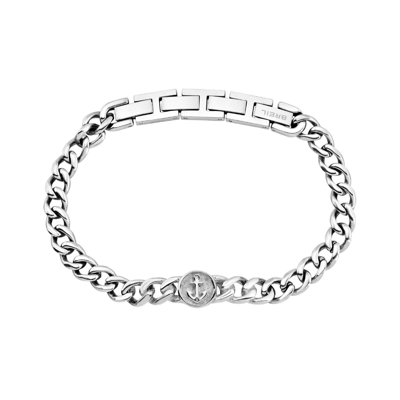 Bracciale catena Breil in acciaio con ancora a rilievo BT.TJ3728