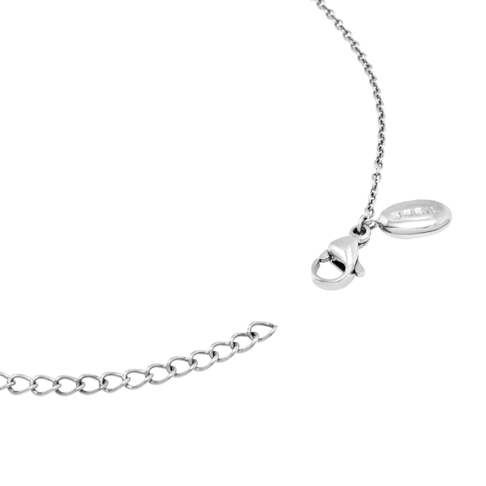 Collana donna Breil B Rocks in acciaio con boule centrale e perla d'acqua dolce laterale MISURA UNICA