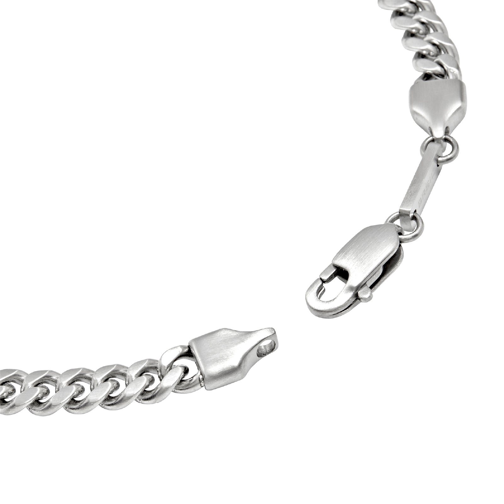 Collana uomo Breil Crossroad catena in acciaio con elemento centrale bicolore e zircone MISURA UNICA