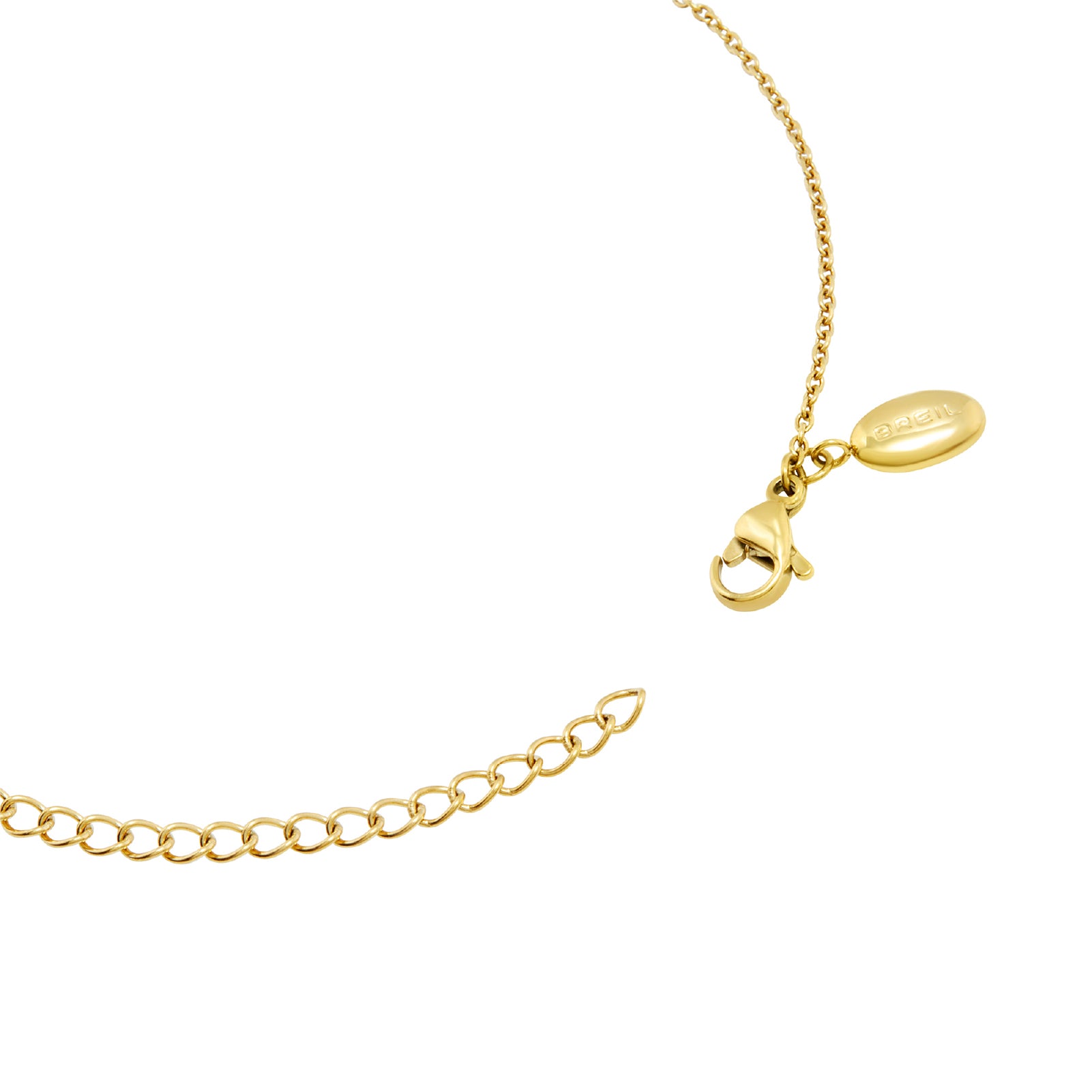 Collana donna Breil Hypnotic in acciaio dorato con elemento centrale esagonale MISURA UNICA