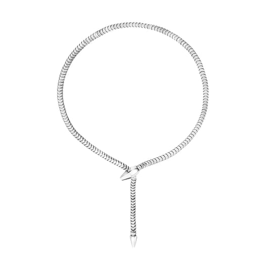 Collana donna Breil Hypnotic in acciaio semirigida a forma di serpente MISURA UNICA