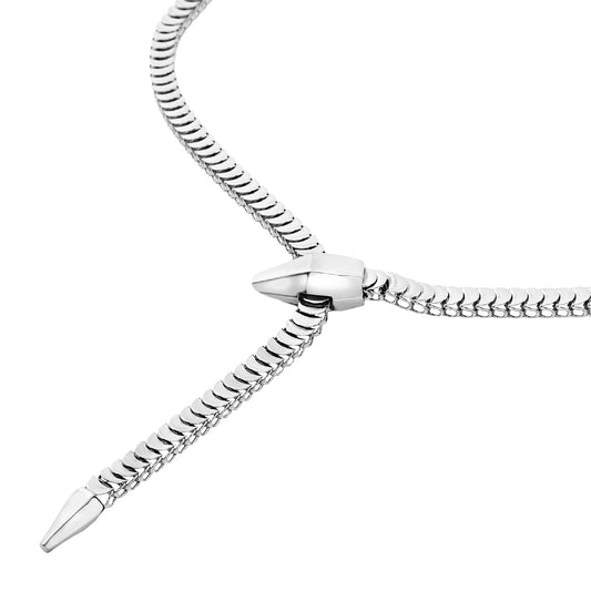 Collana donna Breil Hypnotic in acciaio semirigida a forma di serpente MISURA UNICA