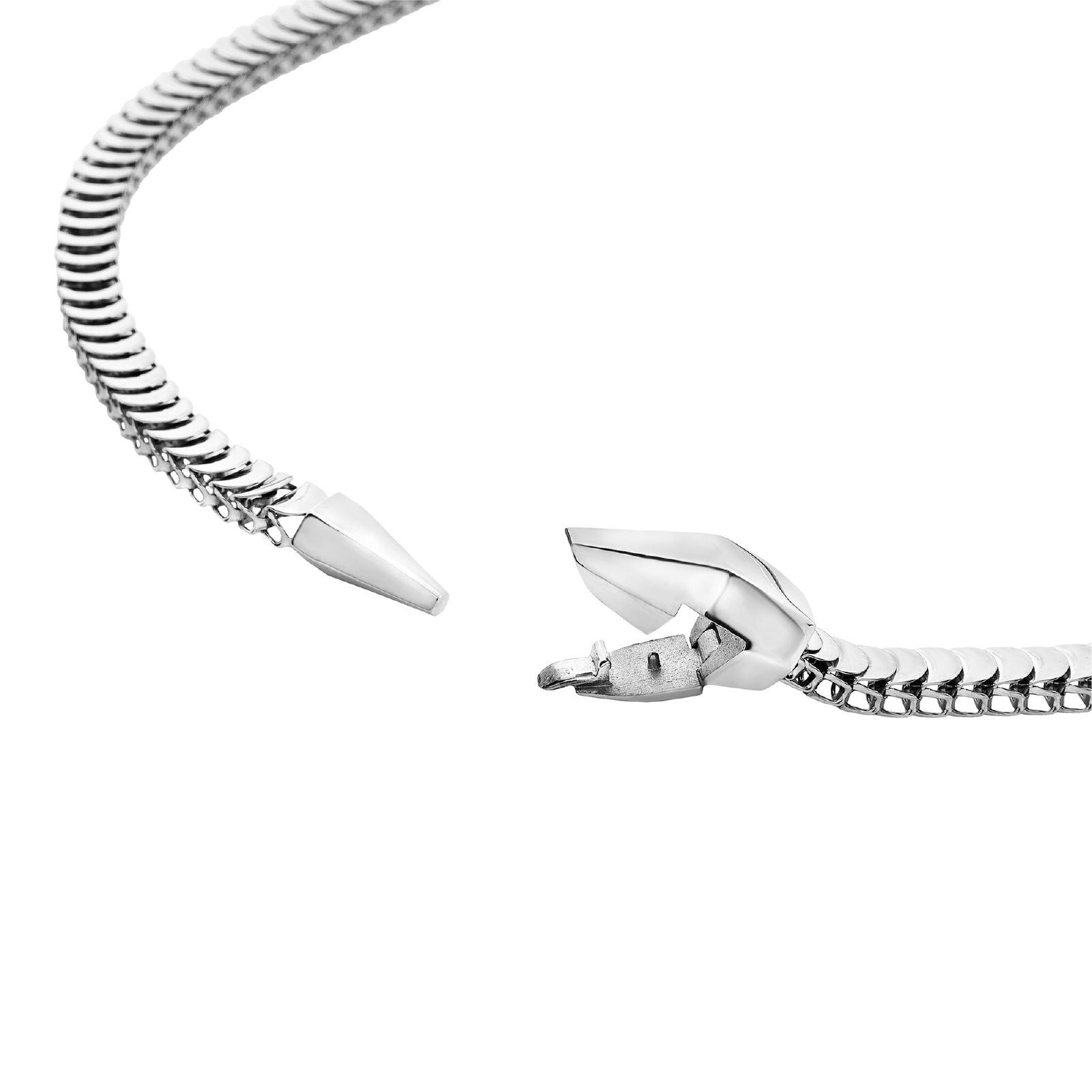 Collana donna Breil Hypnotic in acciaio semirigida a forma di serpente MISURA UNICA