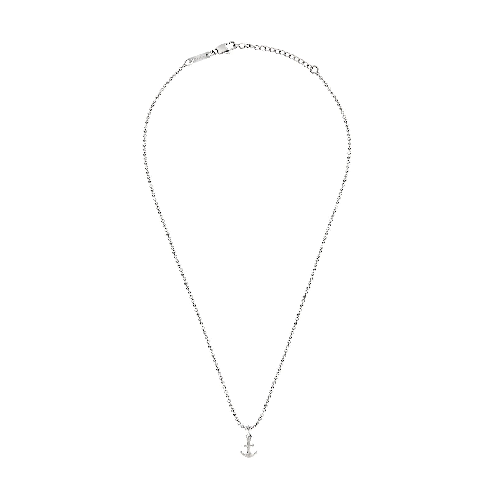 Collana uomo Breil Emblems catena in acciaio con ciondolo a forma di ancora MISURA UNICA