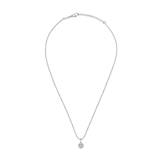 Collana uomo Breil Emblems catena in acciaio con ciondolo a forma di rosa dei venti MISURA UNICA