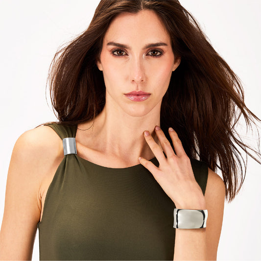 Bracciale rigido aperto da donna Breil in acciaio M