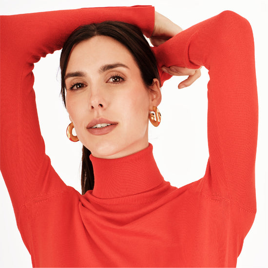 Orecchini a cerchio Breil Distinctive acciaio dorato sinuosi