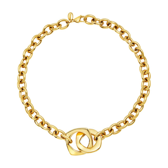 Collana Breil Tetra Goes Big in acciaio con elementi centrali MISURA UNICA