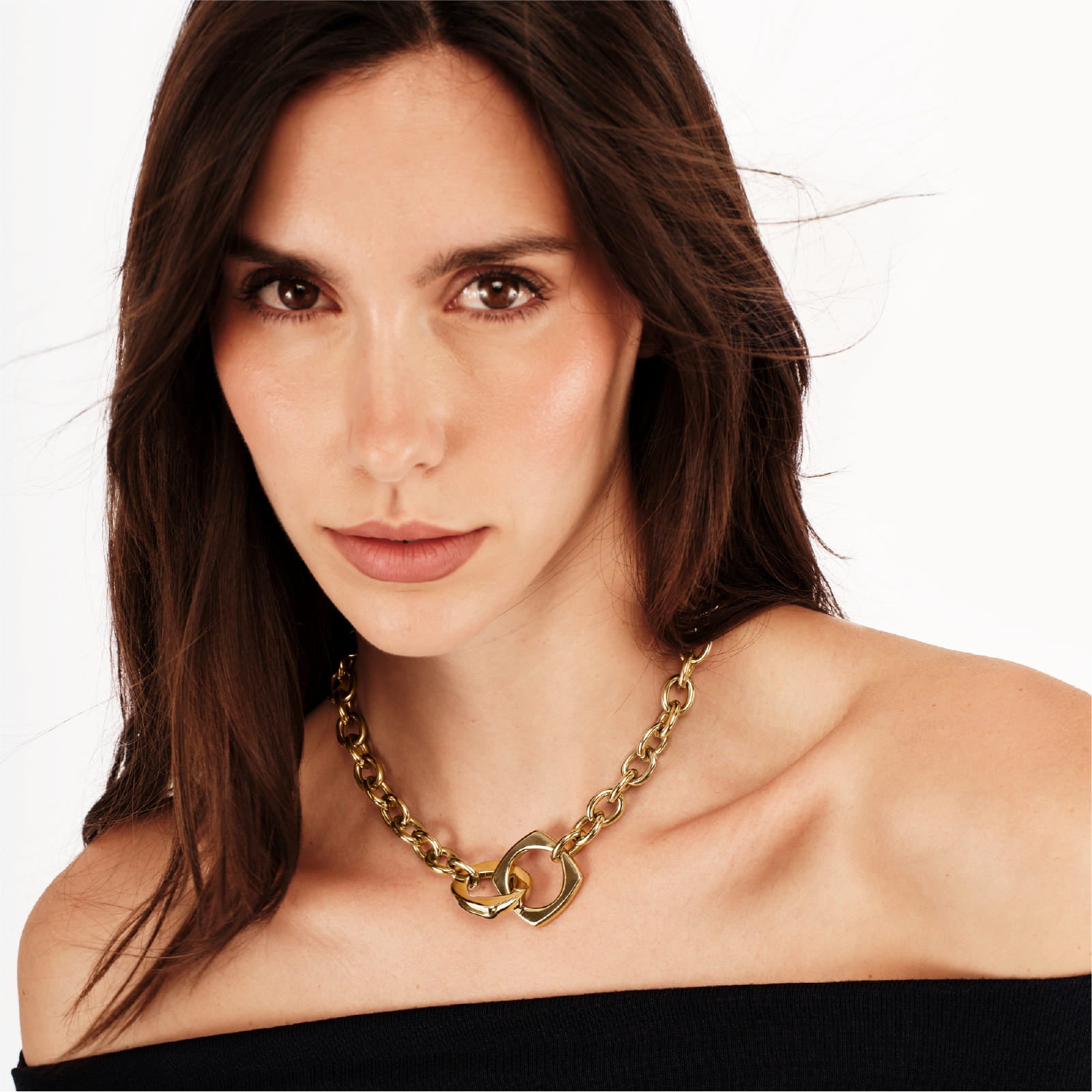 Collana Breil Tetra Goes Big in acciaio con elementi centrali MISURA UNICA