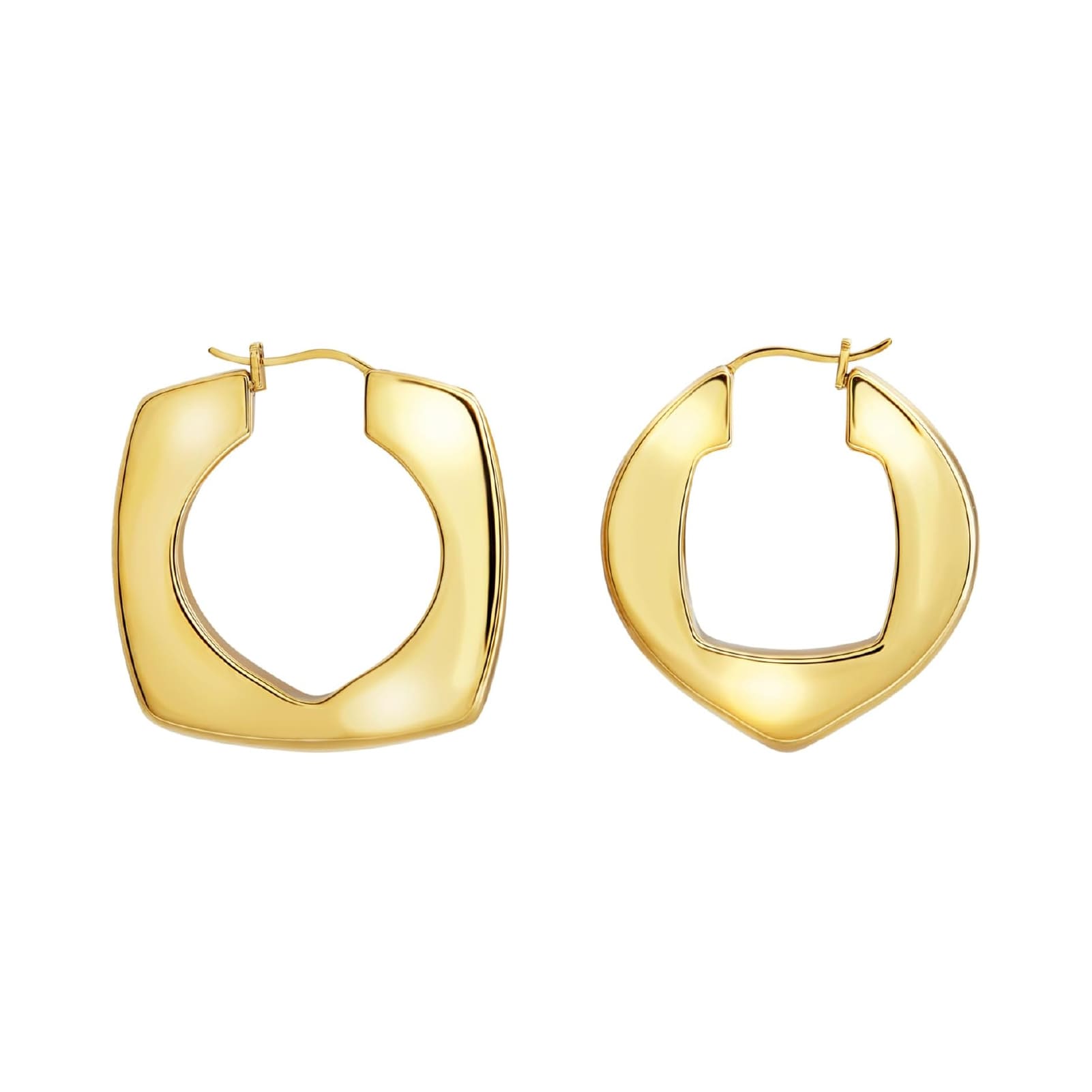 Orecchini Breil Tetra Goes Big in acciaio dorato forma mista MISURA UNICA