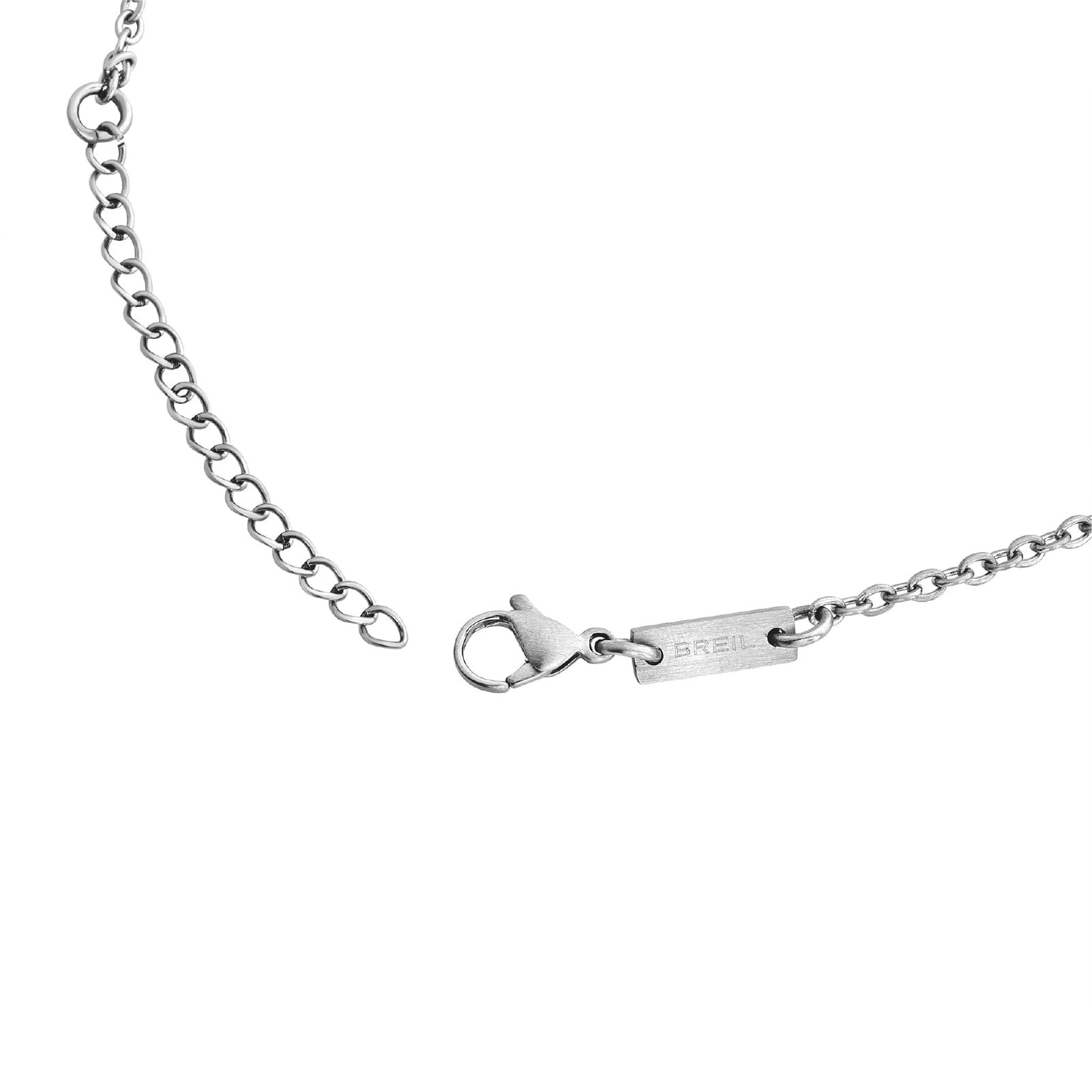 Collana Breil 9K Loop in acciaio e oro 9K croce pendente MISURA UNICA