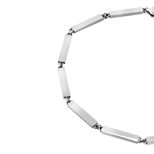 Collana Breil Edge Of Light in acciaio maglie rettangolari MISURA UNICA