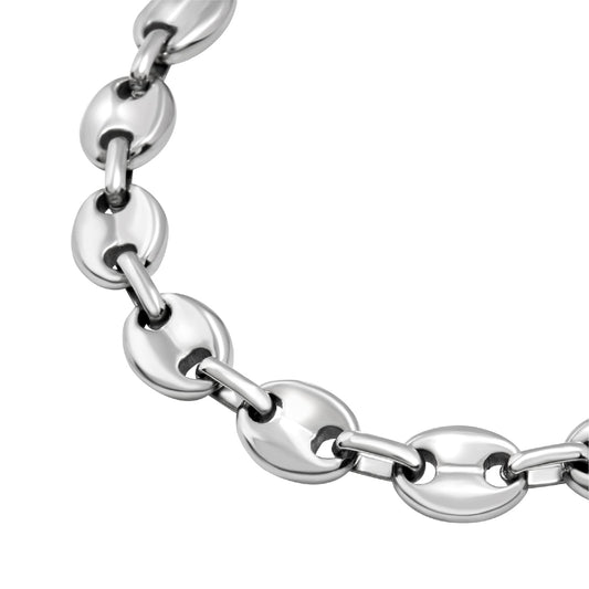 Bracciale Breil Newton in acciaio catena navy da uomo Regolabile 17-22 cm