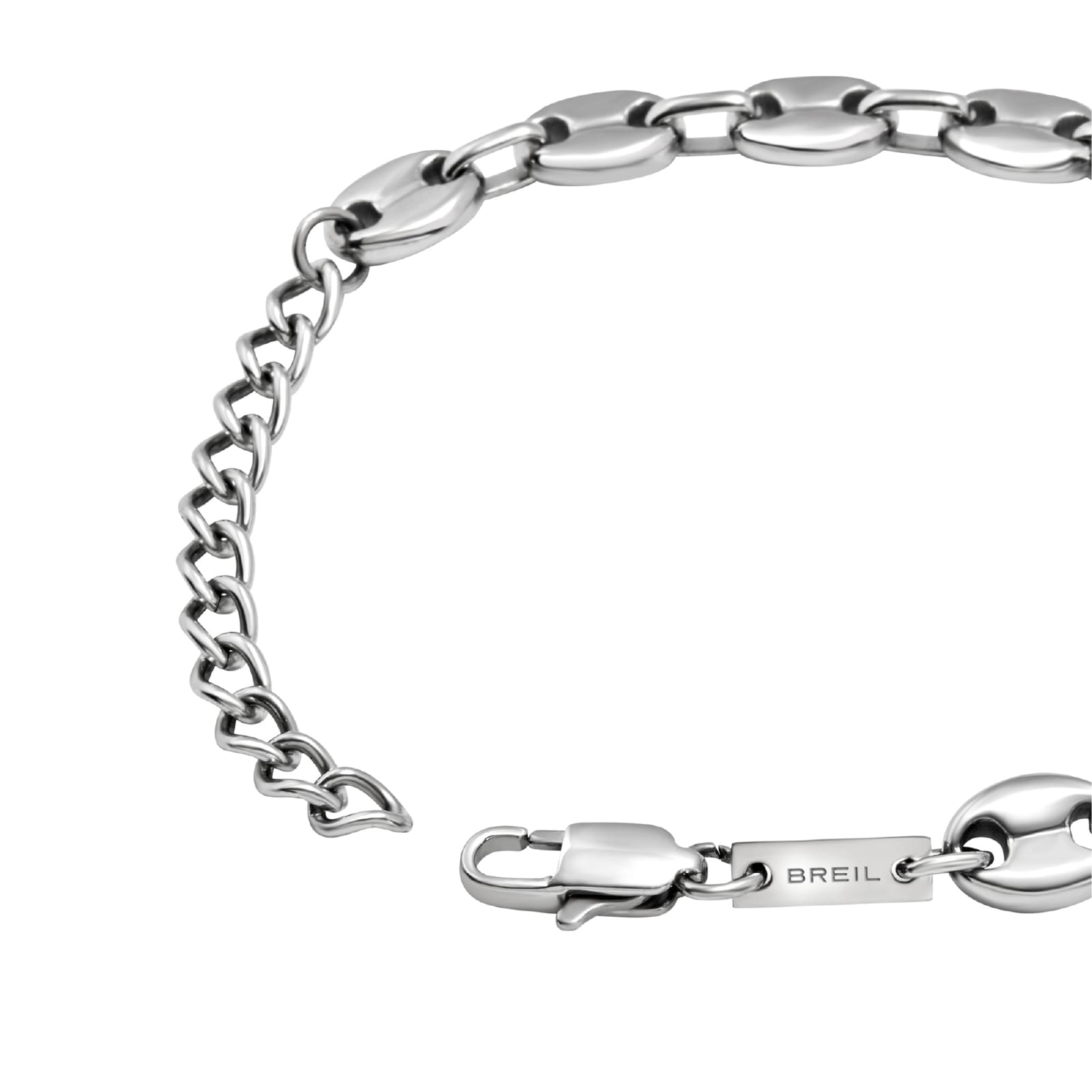 Bracciale Breil Newton in acciaio catena navy da uomo Regolabile 17-22 cm