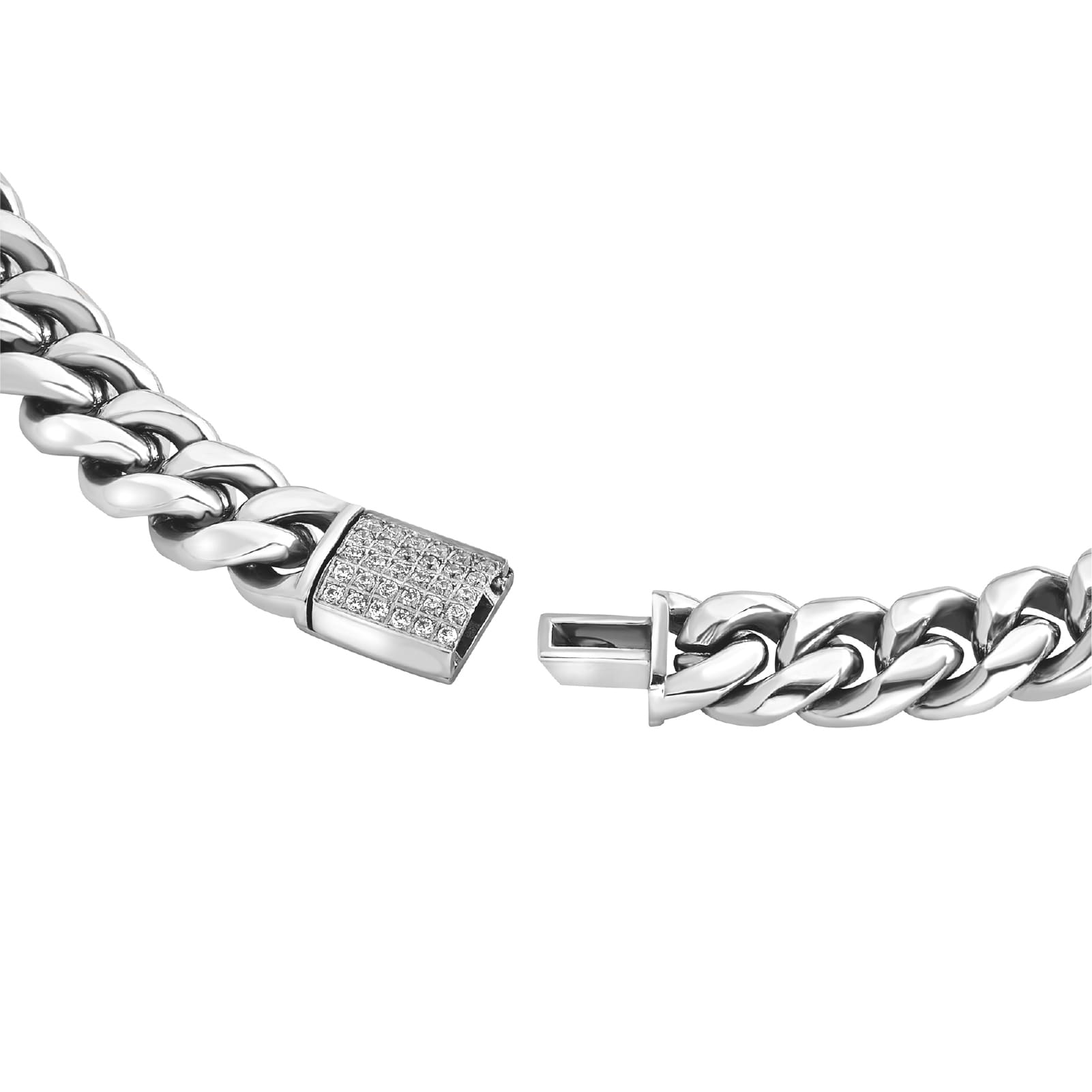Collana Breil Steel & Spark uomo catena grumetta in acciaio MISURA UNICA
