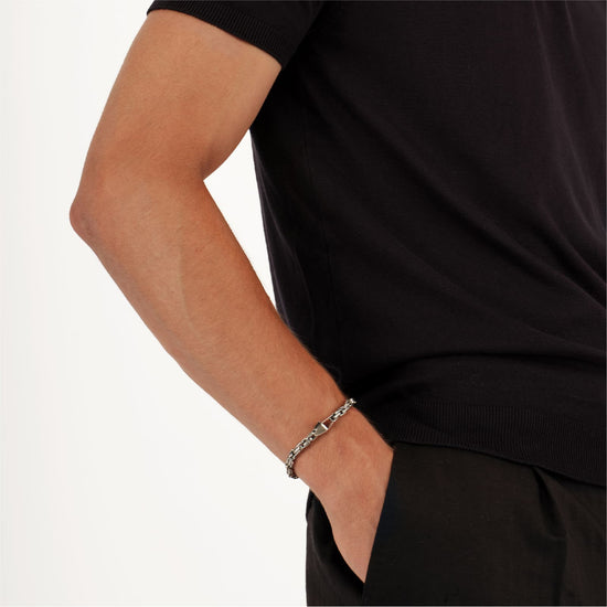 Bracciale Breil Hypnotic in acciaio con serpente stilizzato Regolabile 17-22 cm