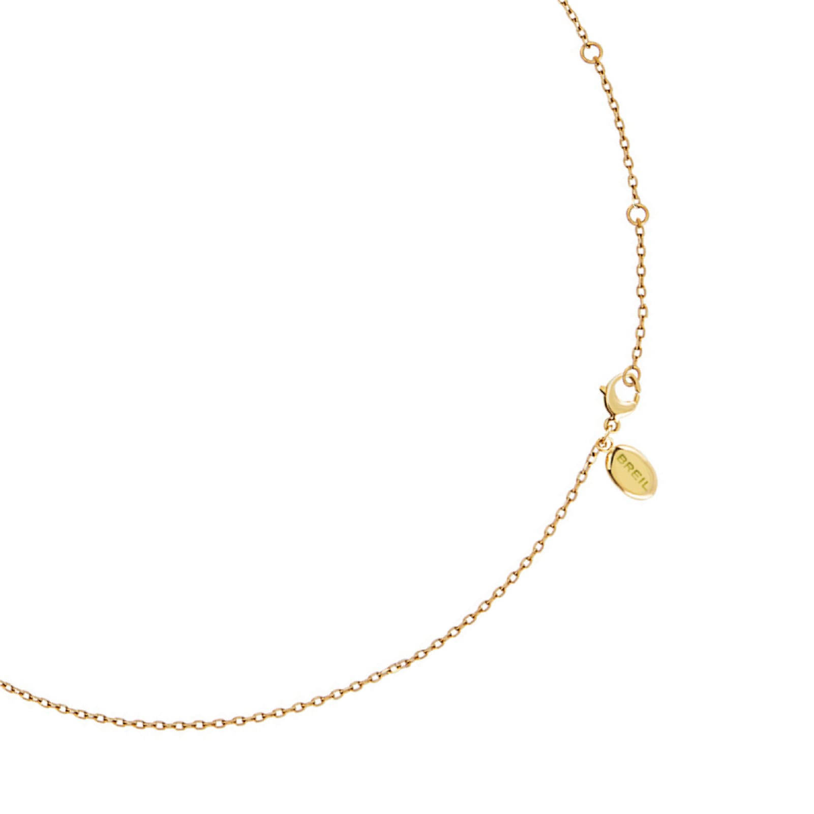 Collana Breil B Rocks donna in acciaio dorato pendente ovale MISURA UNICA