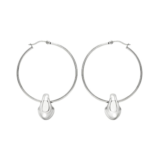 Orecchini Breil B Rocks da donna in acciaio pendente ovale MISURA UNICA