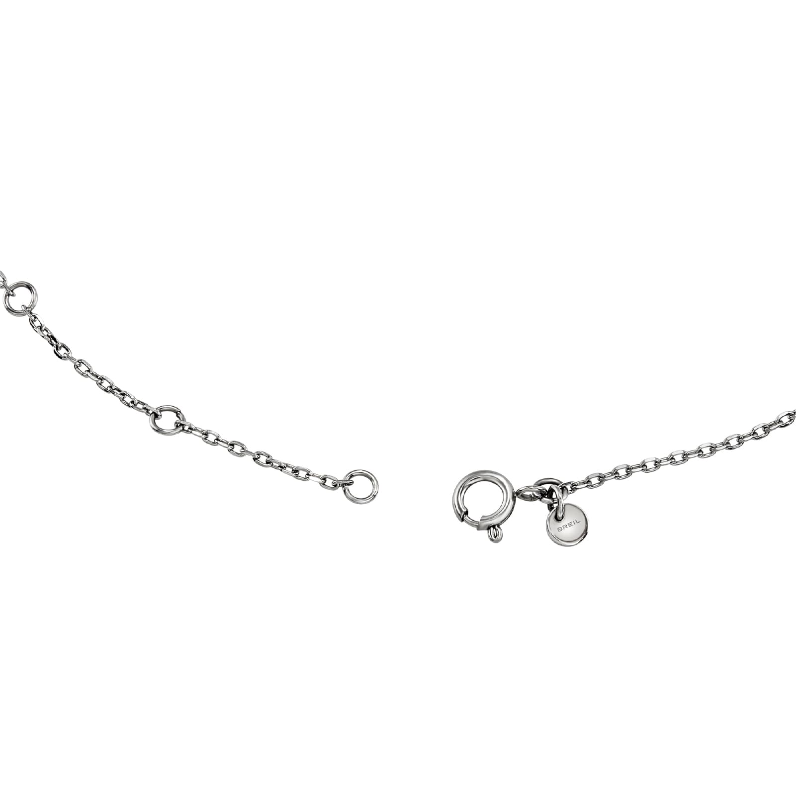 Collana girocollo Breil in argento con cuore in acciaio MISURA UNICA