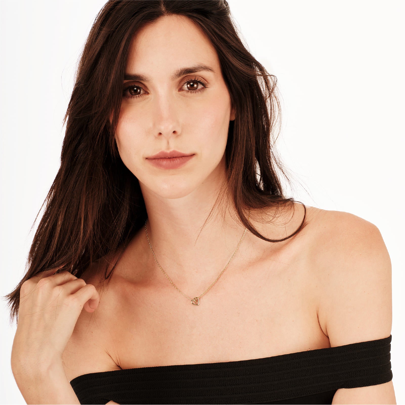 Collana girocollo Breil in argento con cuore in acciaio MISURA UNICA