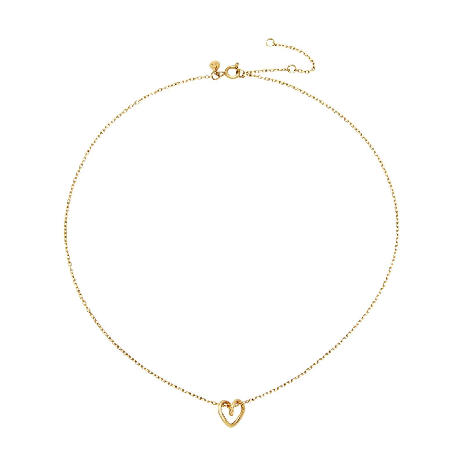 Collana girocollo Breil in oro con cuore in acciaio MISURA UNICA