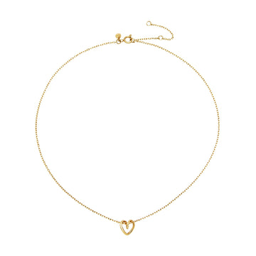 Collana girocollo Breil in oro con cuore in acciaio MISURA UNICA