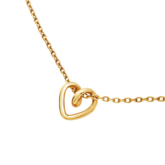 Collana girocollo Breil in oro con cuore in acciaio MISURA UNICA