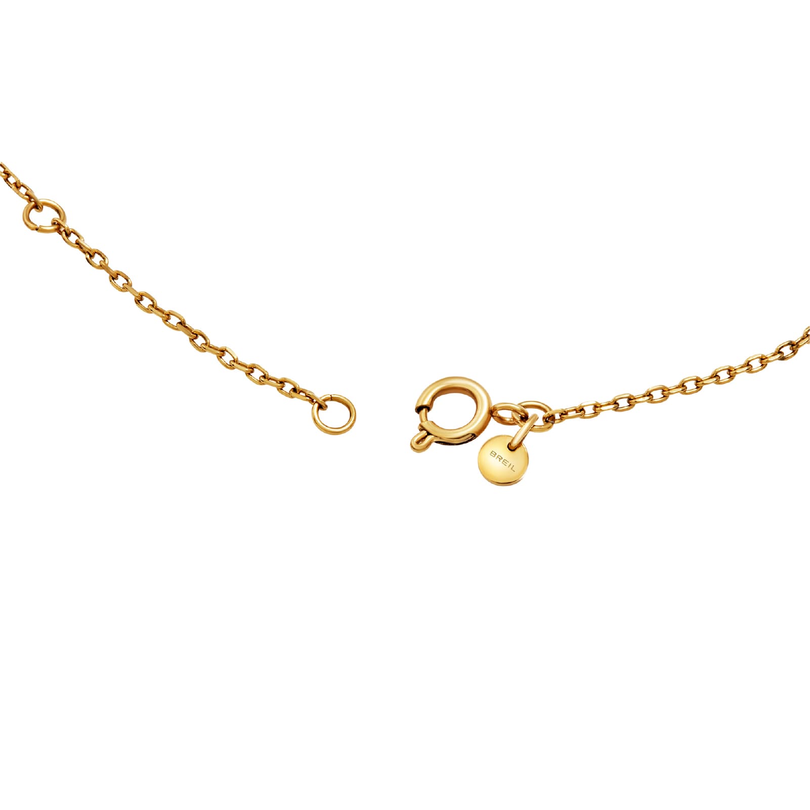 Collana girocollo Breil in oro con cuore in acciaio MISURA UNICA