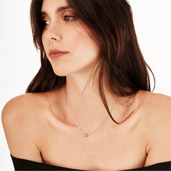 Collana girocollo Breil in oro con cuore in acciaio MISURA UNICA