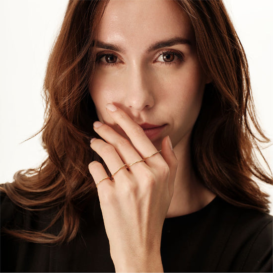 Anello fedina Breil in acciaio colore oro da donna 16