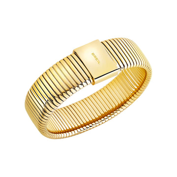 Bracciale tubogas Breil Stylize da donna in acciaio dorato 19 cm
